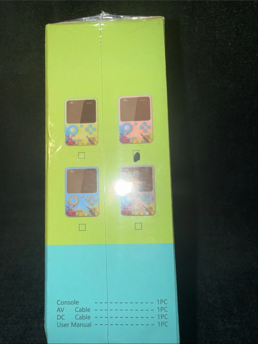 Lime Green Handheld Game Console - Portable Retro Gaming